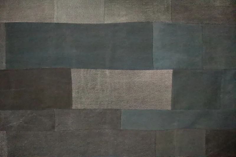 Möbelstoff Jeans 100% Baumwolle Bezugsstoff Polsterstoff Patchwork-Optik für Nähen Sofa Couch Sessel Eckbank Edel luxuriös luxus Naturfaser Baumwollstoff Stoff Jeansstoff