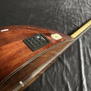 Saz Baglama Kisa Sap Ardic Yaprak Kanada Kapak Tam Profesyonel 40 Tekne Fishman Abanoz Sedef Bağlama