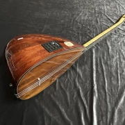 Saz Baglama Kisa Sap Ardic Yaprak Kanada Kapak Tam Profesyonel 40 Tekne Fishman Abanoz Sedef Bağlama